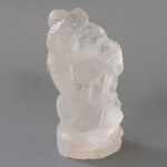 KG-077 White Clear crystal Quartz Carved Lord Ganesh Ganesha Indian Hindu Hinduism deity talisman success Buddha Amulet Statue